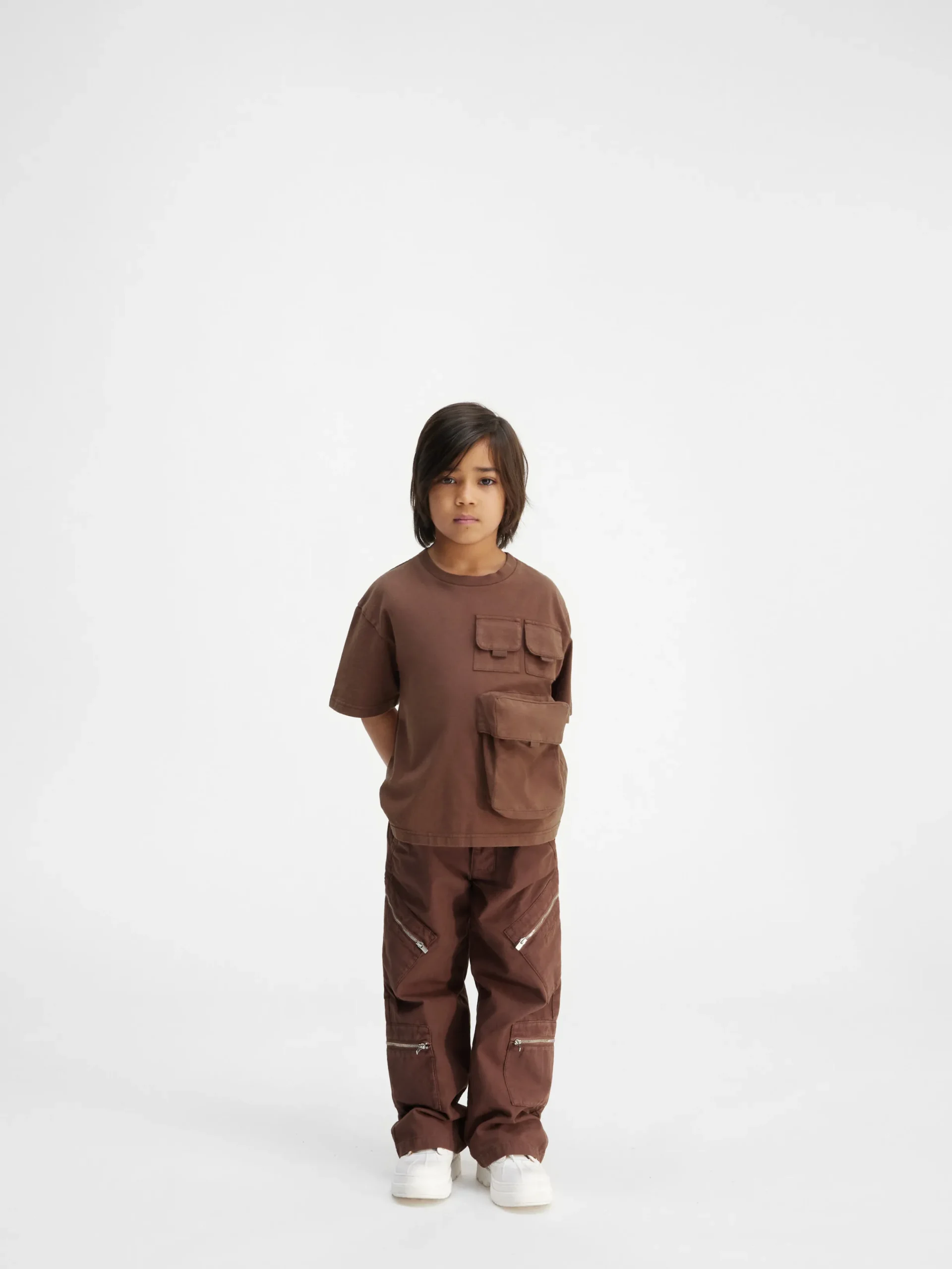 Online Jacquemus Het Bolso T-shirt voor kinderen DarkBrown