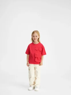 Clearance Jacquemus Het Bolso T-shirt voor kinderen Red