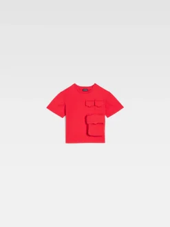 Clearance Jacquemus Het Bolso T-shirt voor kinderen Red