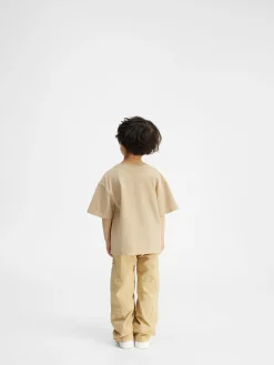 New Jacquemus Het Bolso T-shirt voor kinderen DarkBeige