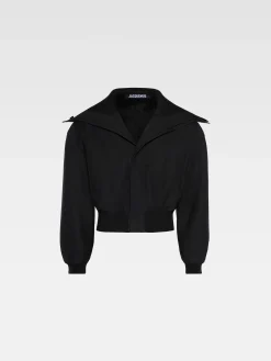 Discount Jacquemus Het Bordo bomberjack Black