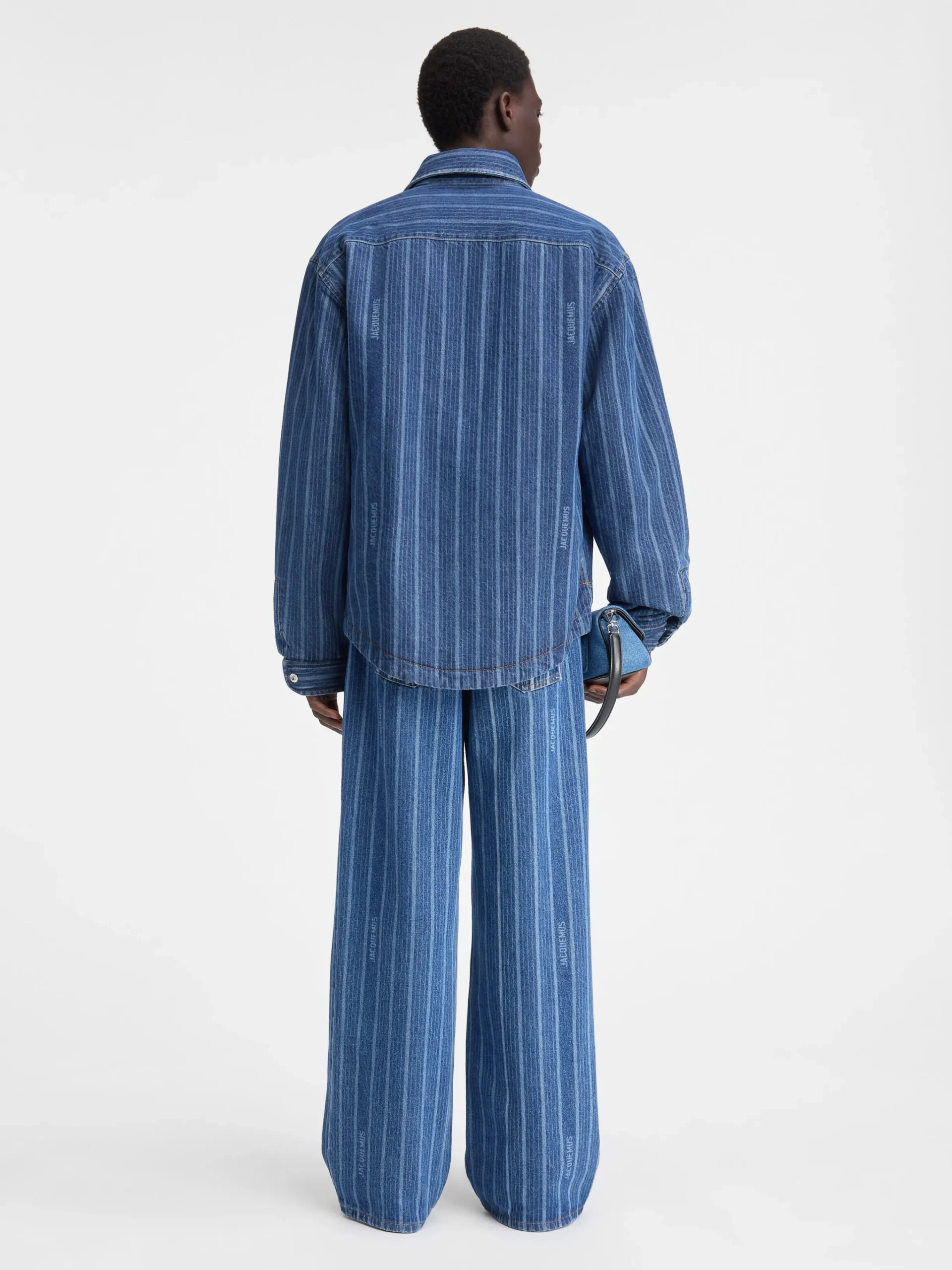 Discount Jacquemus Het Boulanger shirt PrintBlueStripes