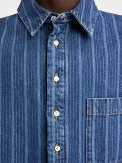 Discount Jacquemus Het Boulanger shirt PrintBlueStripes