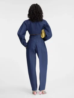 Fashion Jacquemus Het Cabrio de-N&icirc;mes denim jack Navy