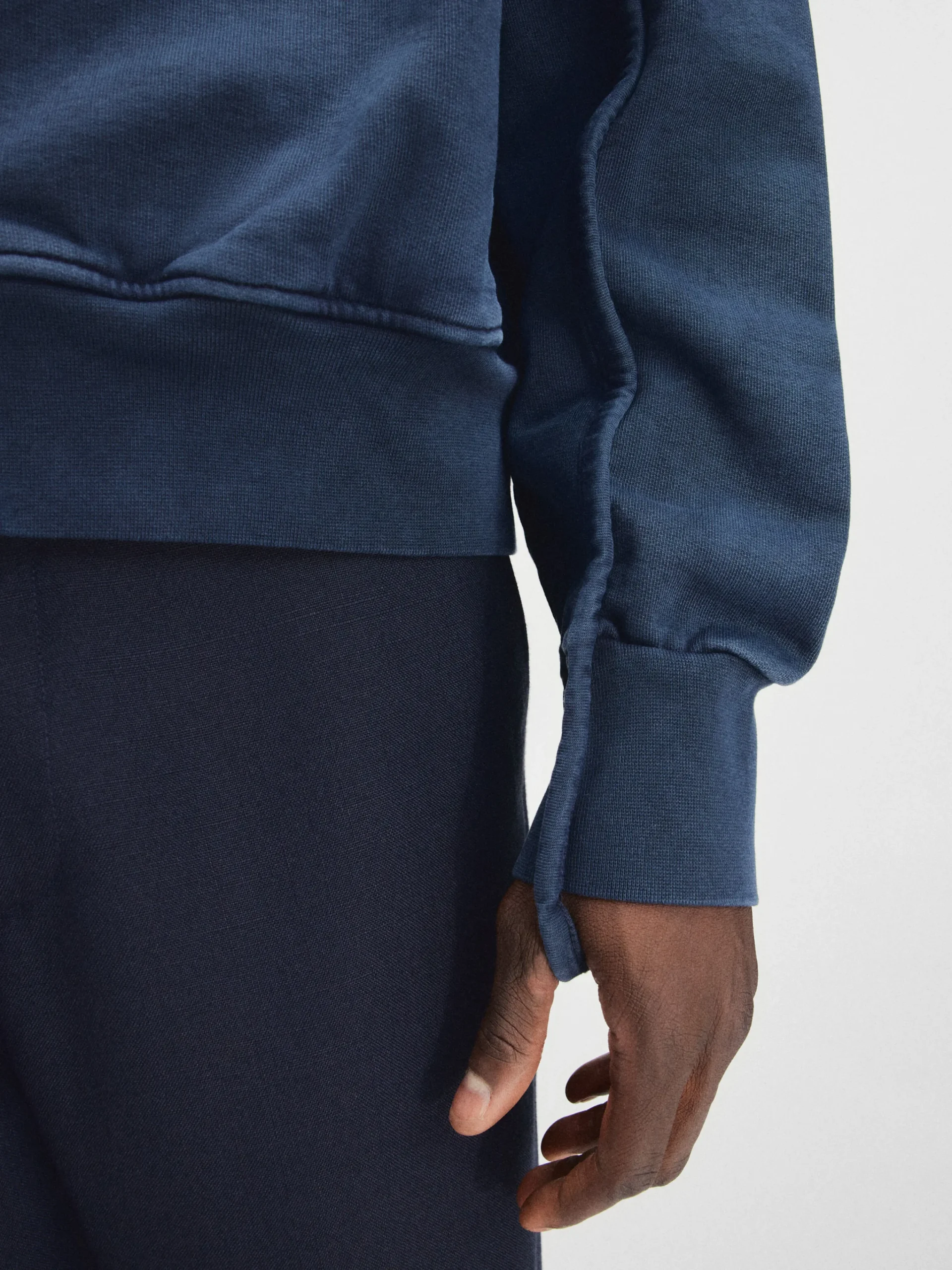 Discount Jacquemus Het Camargue sweatshirt met rits DarkNavy