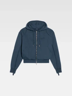 Discount Jacquemus Het Camargue sweatshirt met rits DarkNavy