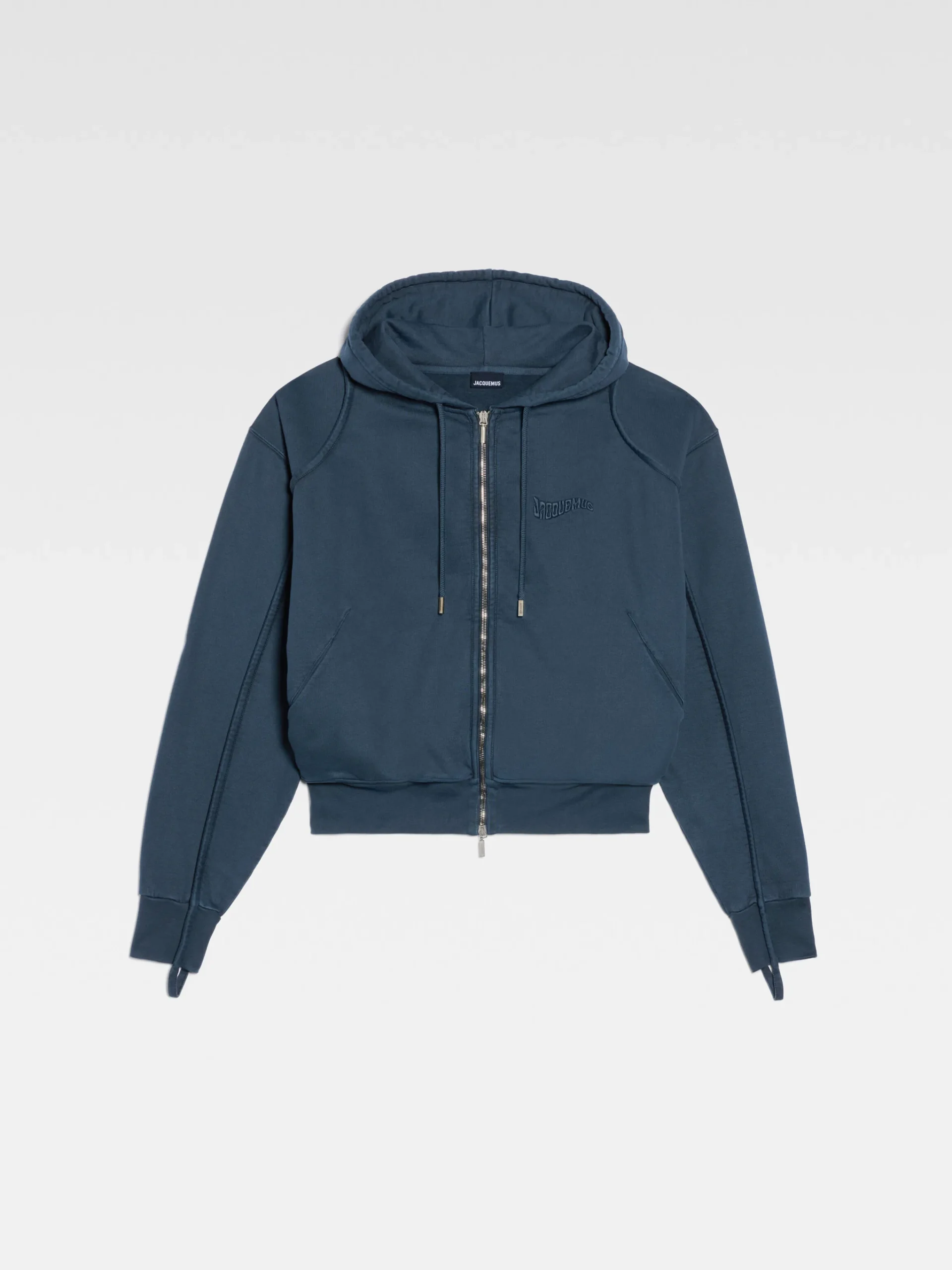 Discount Jacquemus Het Camargue sweatshirt met rits DarkNavy