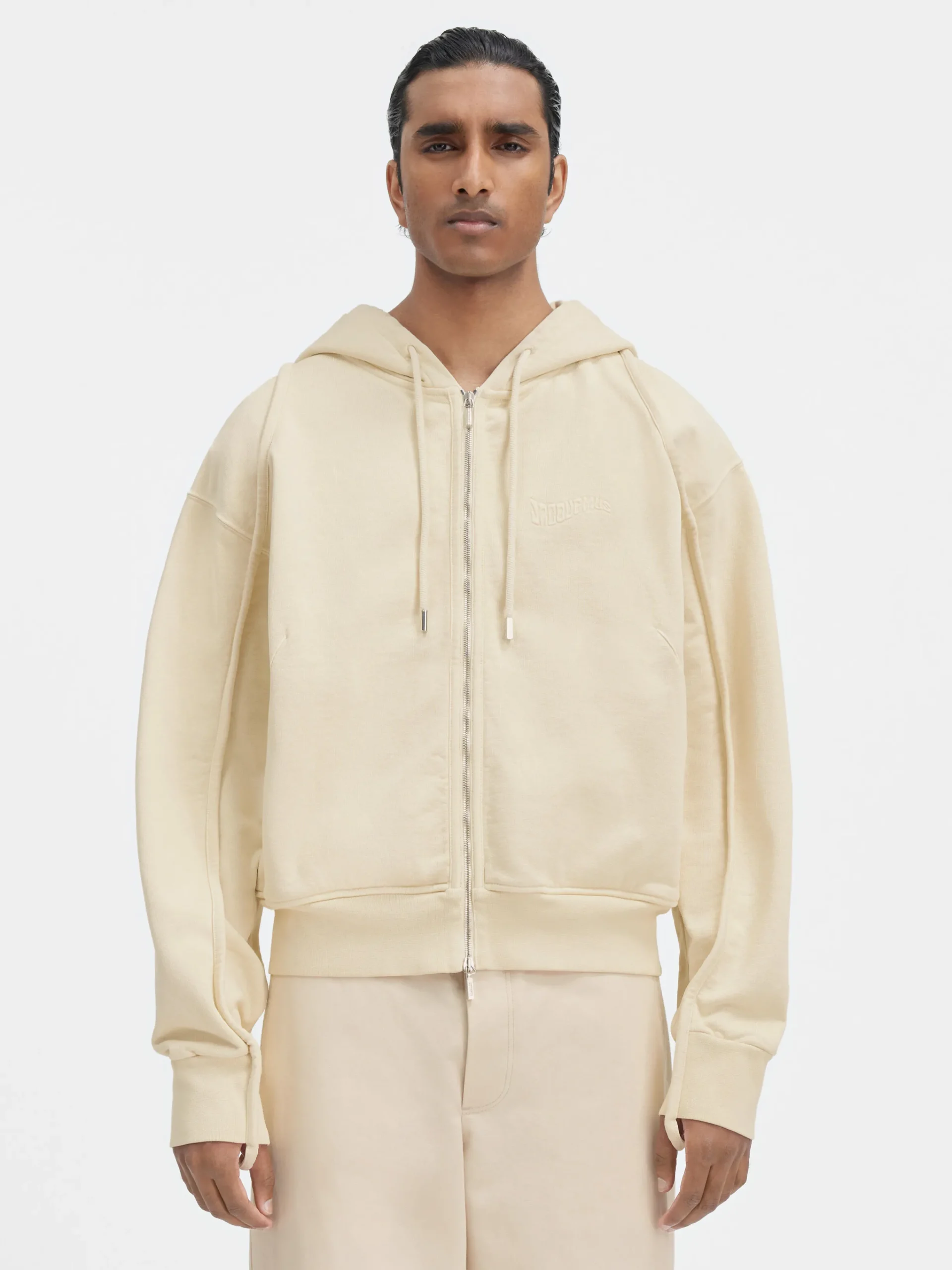 Outlet Jacquemus Het Camargue sweatshirt met rits LightBeige