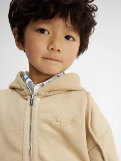 Sale Jacquemus Het Camargue sweatshirt met rits voor kinderen DarkBeige
