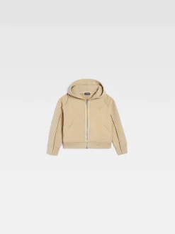 Sale Jacquemus Het Camargue sweatshirt met rits voor kinderen DarkBeige