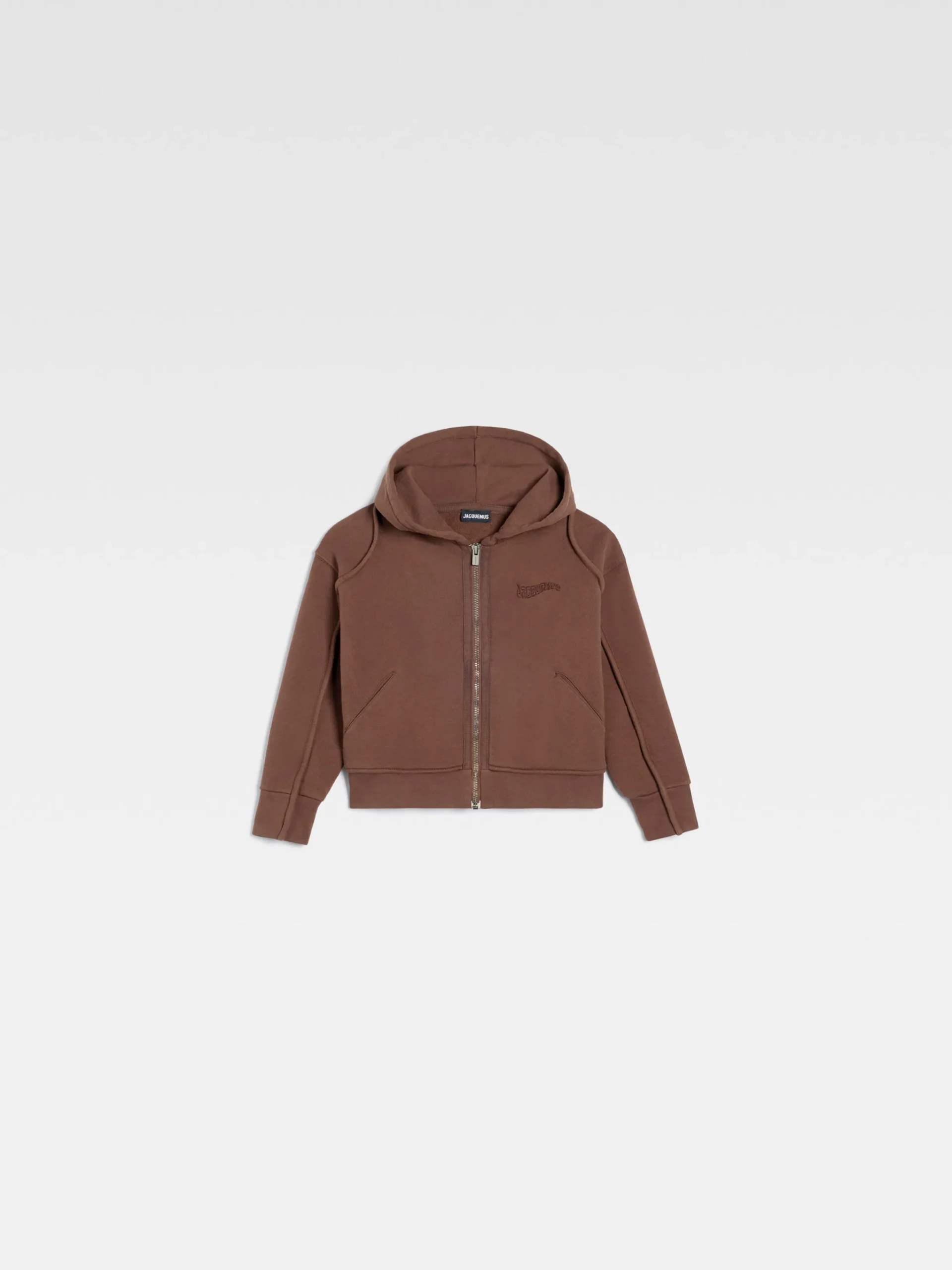 Discount Jacquemus Het Camargue sweatshirt met rits voor kinderen DarkBrown