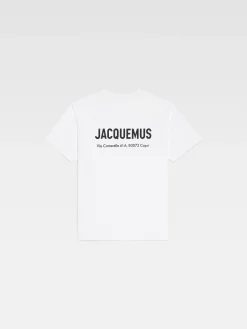 Sale Jacquemus Het Capri T-shirt met adres Capriwhite