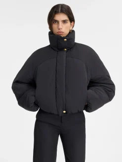 Discount Jacquemus Het Caraco cropped gewatteerde jasje Black