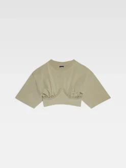 Clearance Jacquemus Het Caraco T-shirt LightKhaki