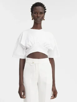 Hot Jacquemus Het Caraco T-shirt White