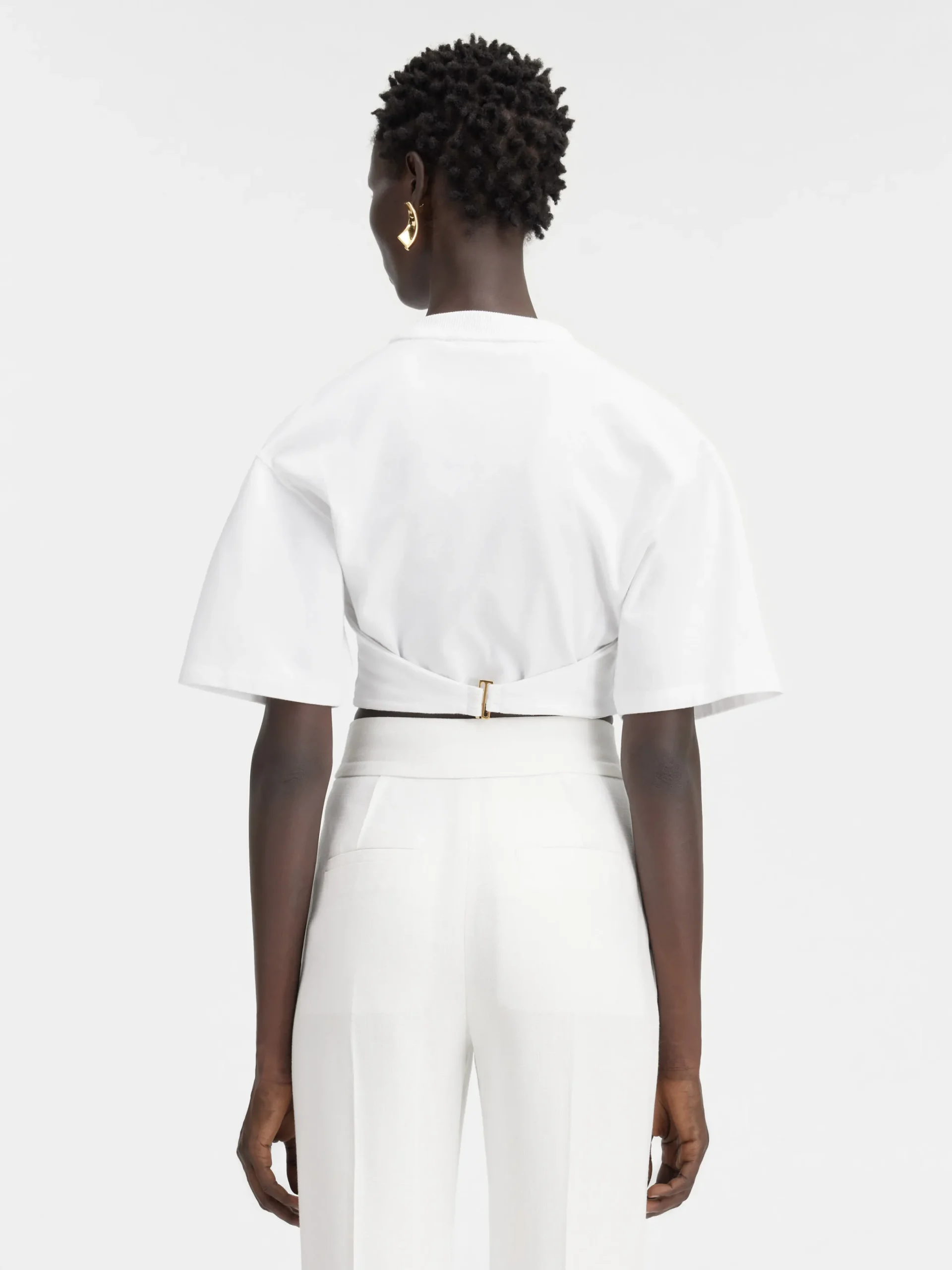 Hot Jacquemus Het Caraco T-shirt White