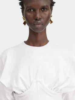 Hot Jacquemus Het Caraco T-shirt White