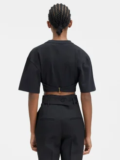 Hot Jacquemus Het Caraco T-shirt Black