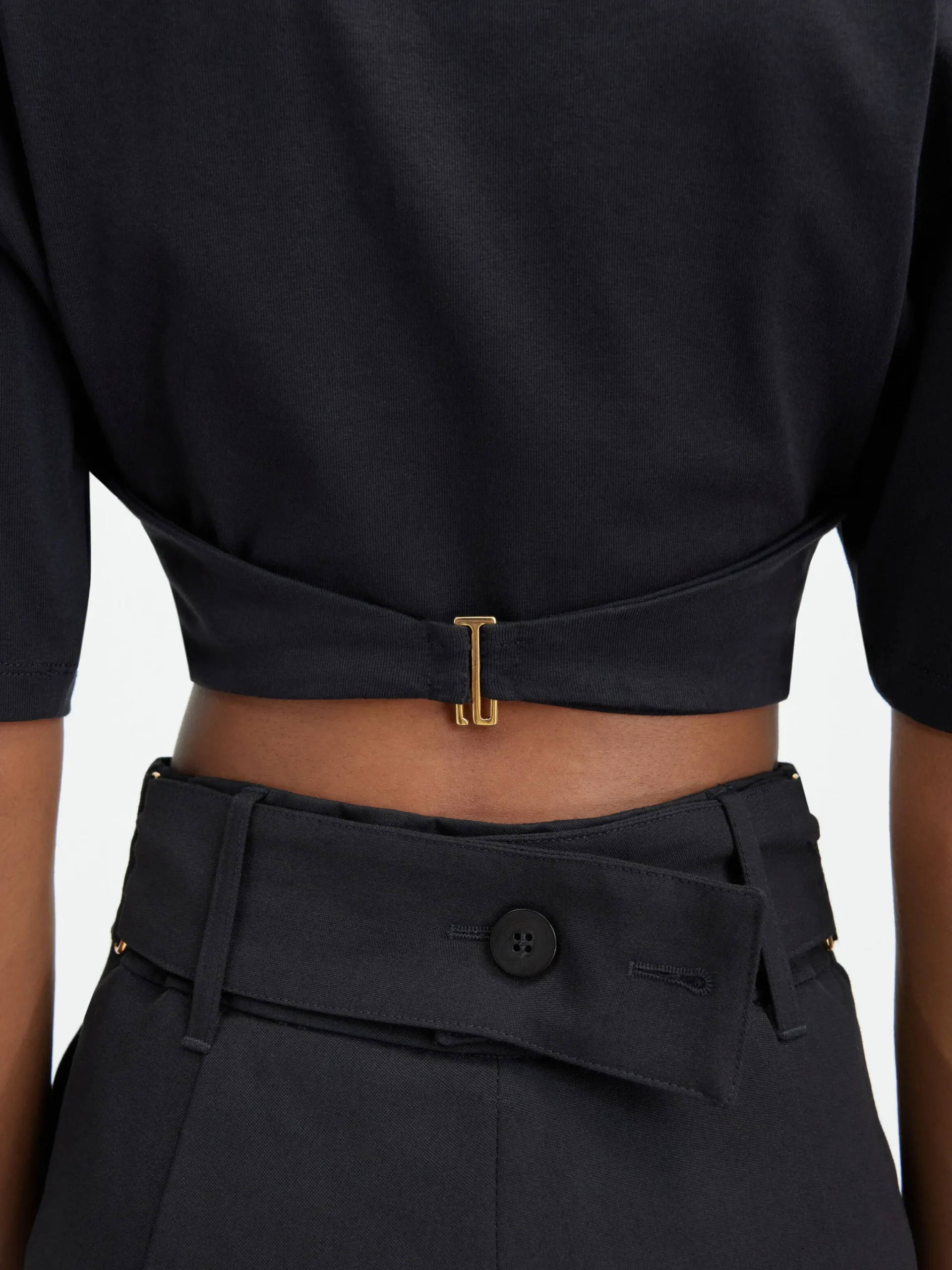 Hot Jacquemus Het Caraco T-shirt Black