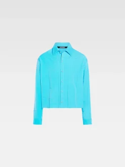 Hot Jacquemus Het Corto shirt Turquoise