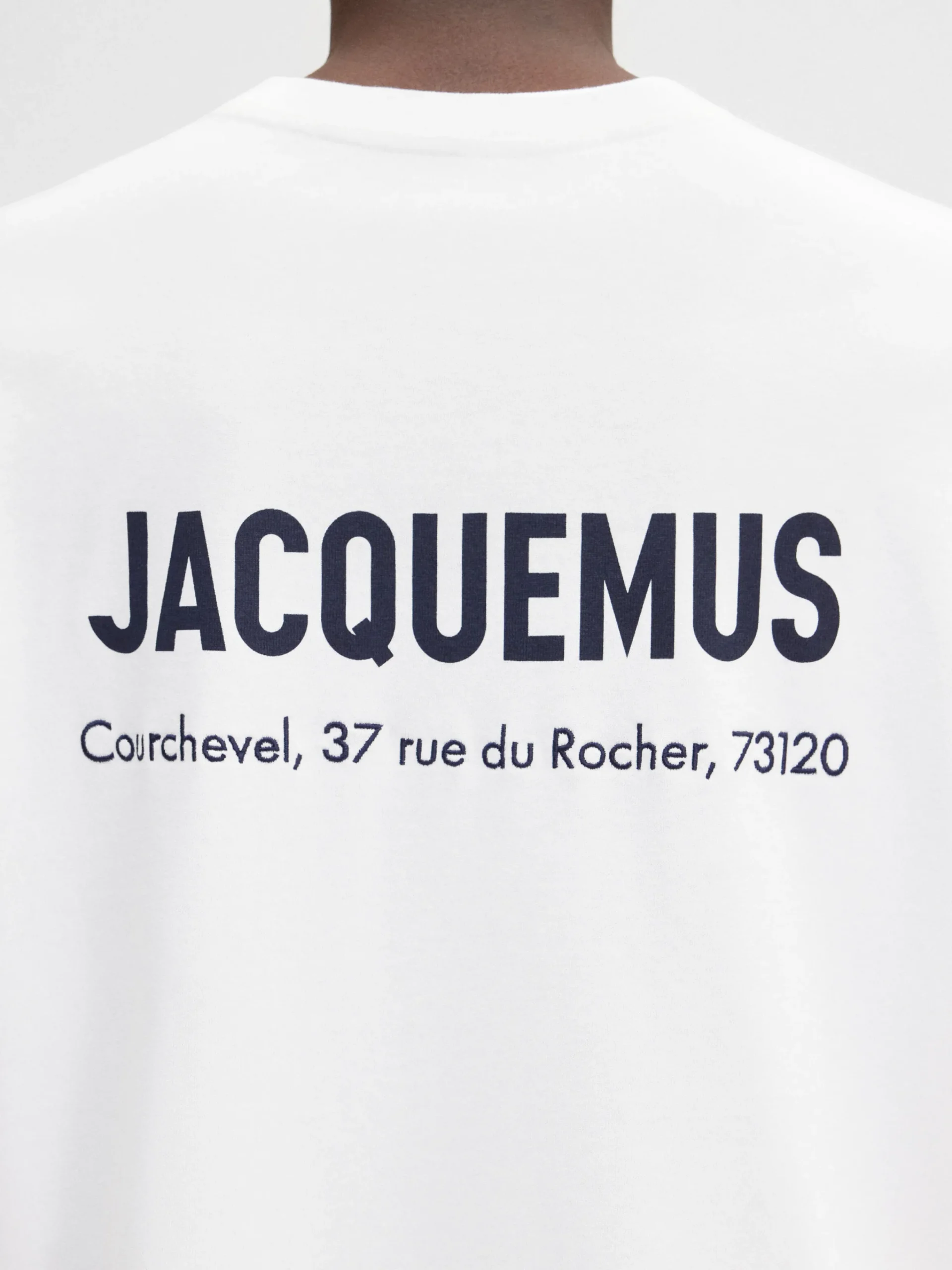 Discount Jacquemus Het Courchevel T-shirt met adres CourchevelWhite
