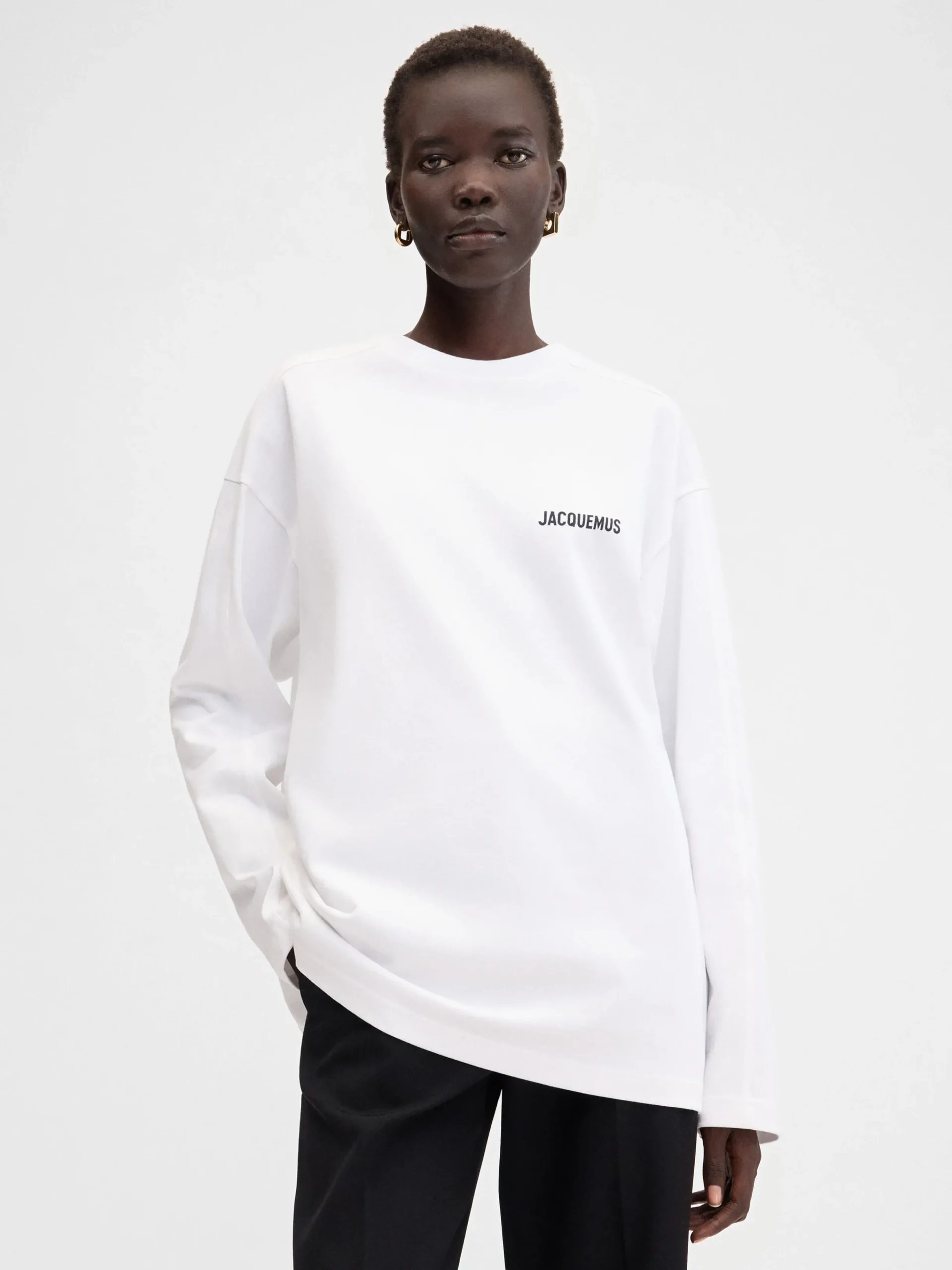 Discount Jacquemus Het Courchevel T-shirt met adres CourchevelWhite