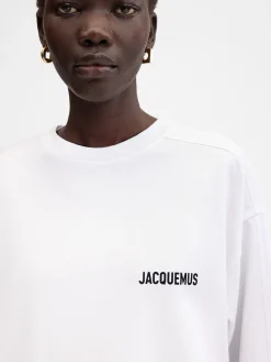 Discount Jacquemus Het Courchevel T-shirt met adres CourchevelWhite