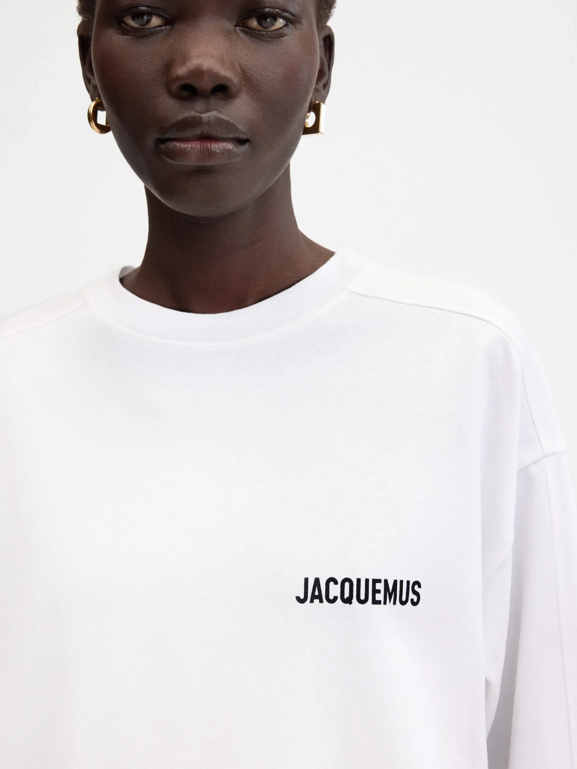 Discount Jacquemus Het Courchevel T-shirt met adres CourchevelWhite
