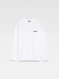 Discount Jacquemus Het Courchevel T-shirt met adres CourchevelWhite