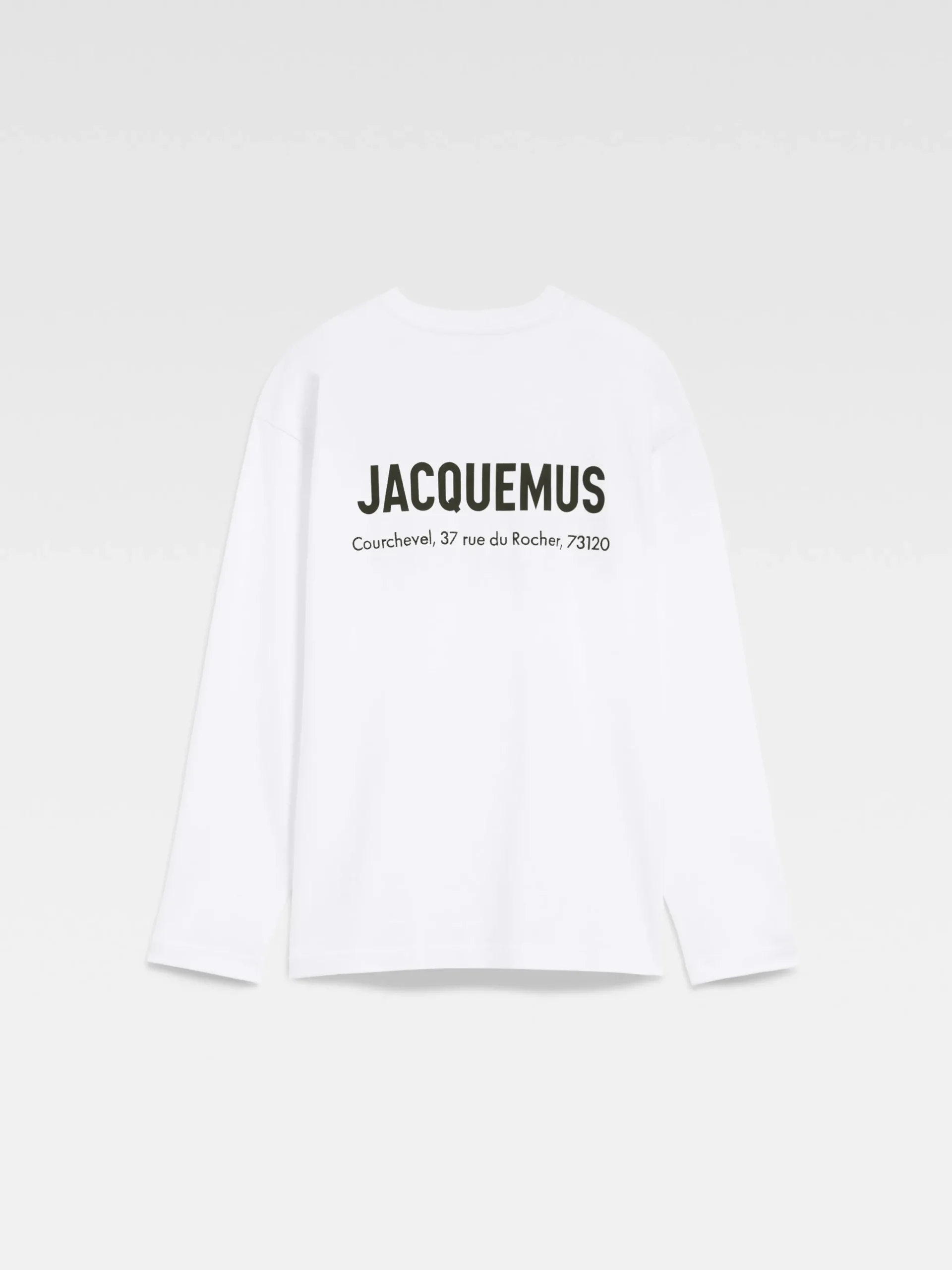 Discount Jacquemus Het Courchevel T-shirt met adres CourchevelWhite