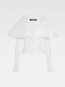 Best Jacquemus Het Cuadrada jasje White