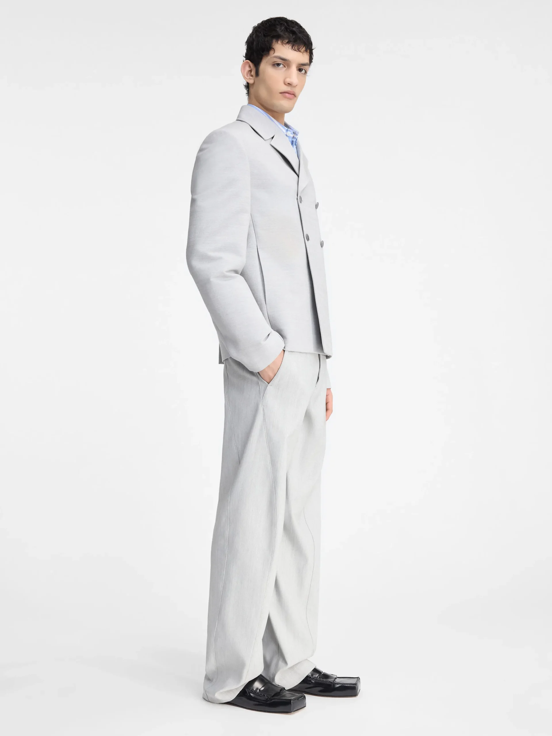 Discount Jacquemus Het Cuadrada jasje LightGrey