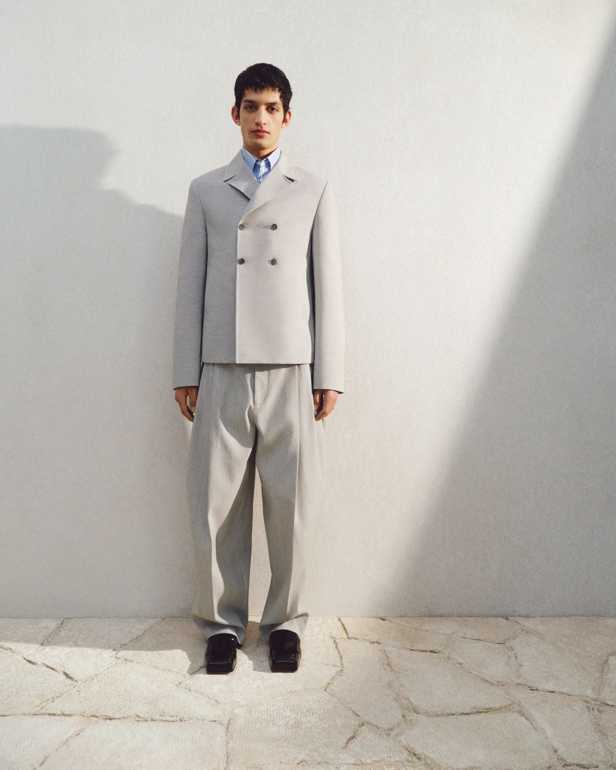 Discount Jacquemus Het Cuadrada jasje LightGrey
