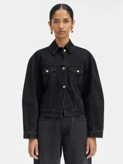 Hot Jacquemus Het de-N&icirc;mes denim jack Black