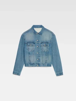 Fashion Jacquemus Het de-N&icirc;mes denim jack Blue/Tabac
