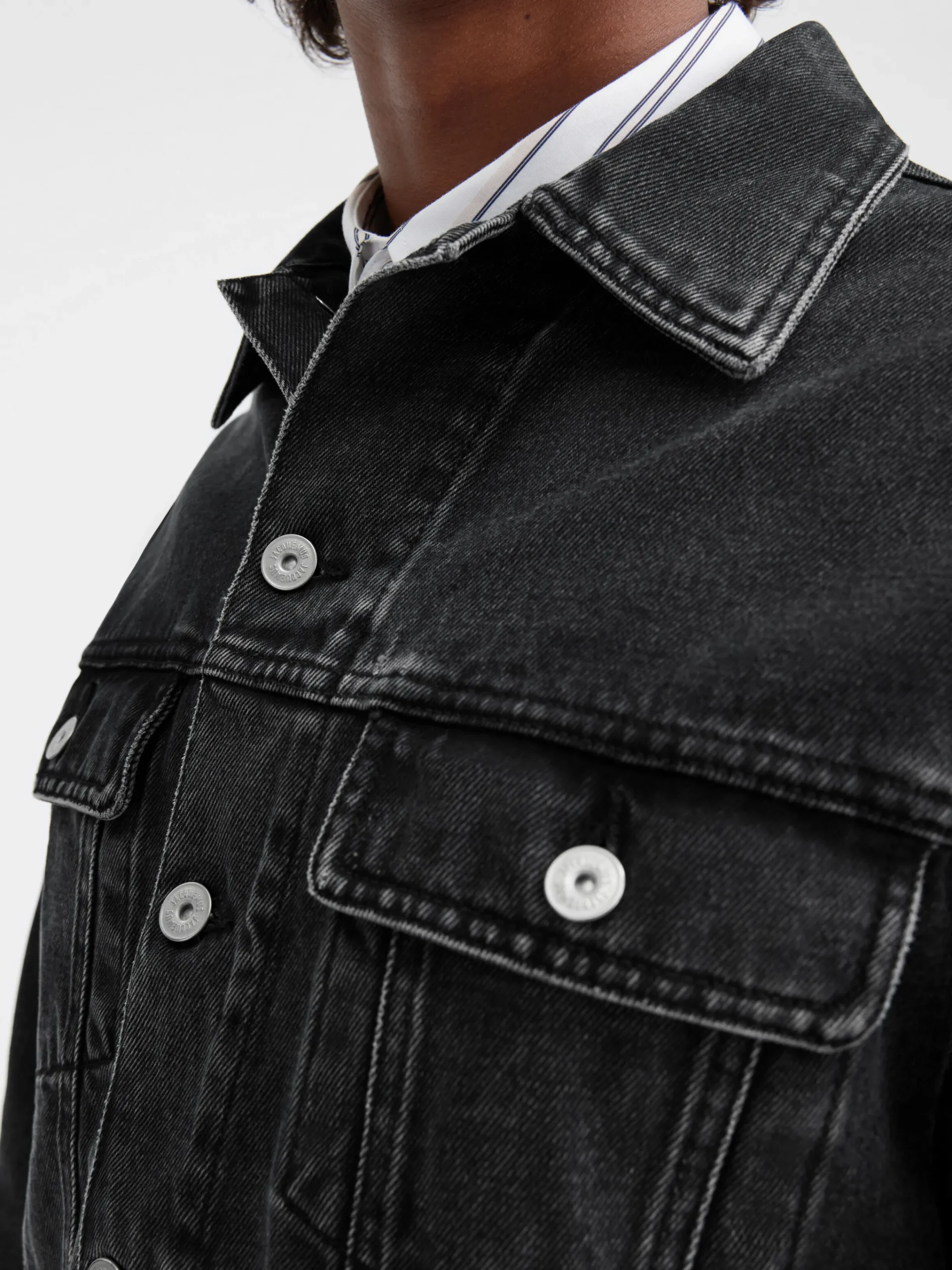 Outlet Jacquemus Het de-Nîmes denim jack Black