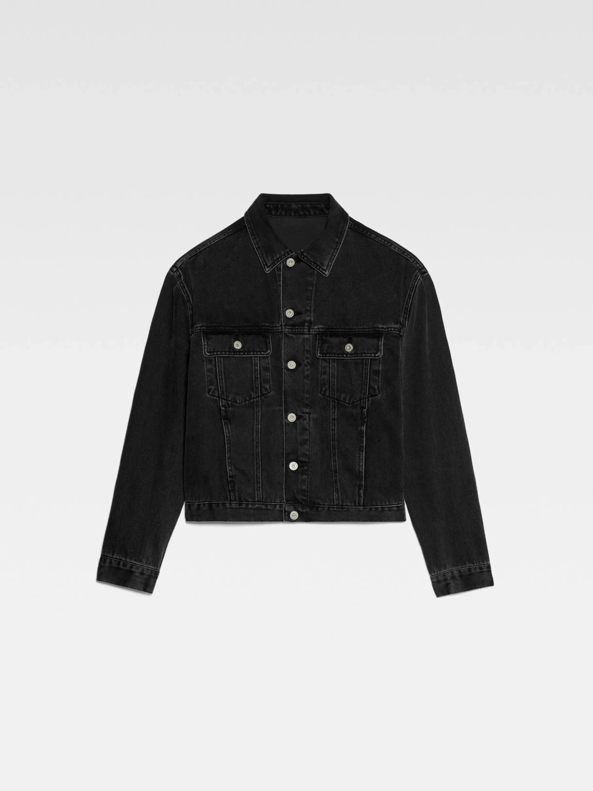 Outlet Jacquemus Het de-Nîmes denim jack Black