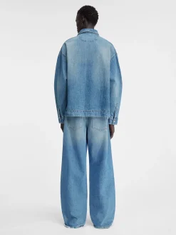 Hot Jacquemus Het de-Nîmes denim shirt Blue/Tabac