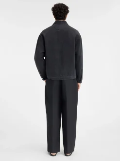 Discount Jacquemus Het de-N&icirc;mes denim shirt Black