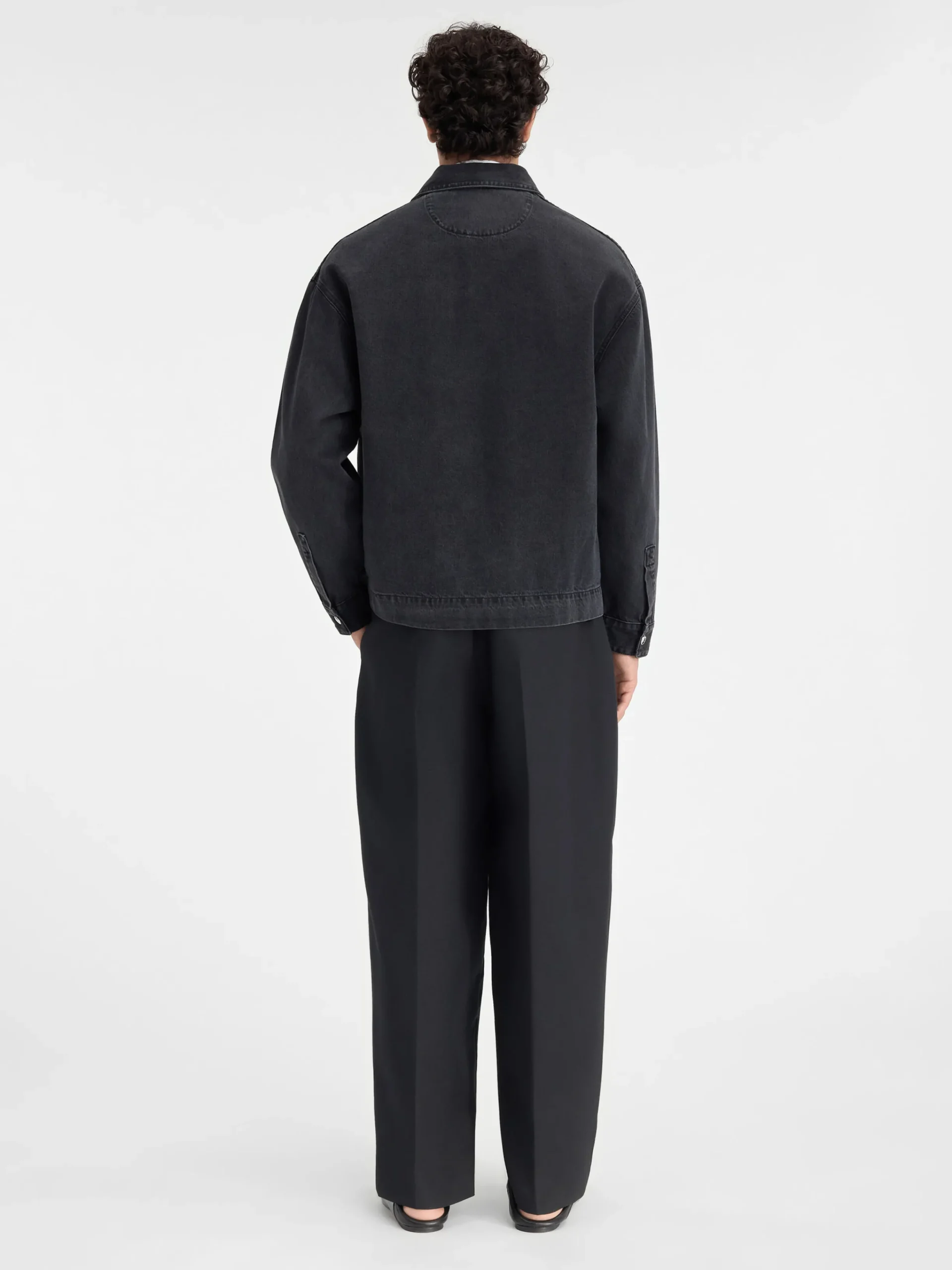 Discount Jacquemus Het de-Nîmes denim shirt Black