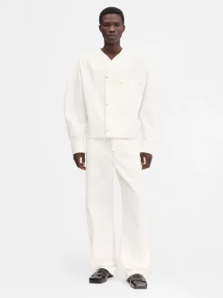 Clearance Jacquemus Het de-Nîmes Faro denim shirt Off-White