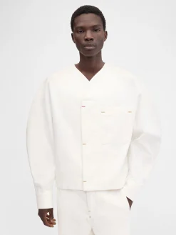 Clearance Jacquemus Het de-Nîmes Faro denim shirt Off-White