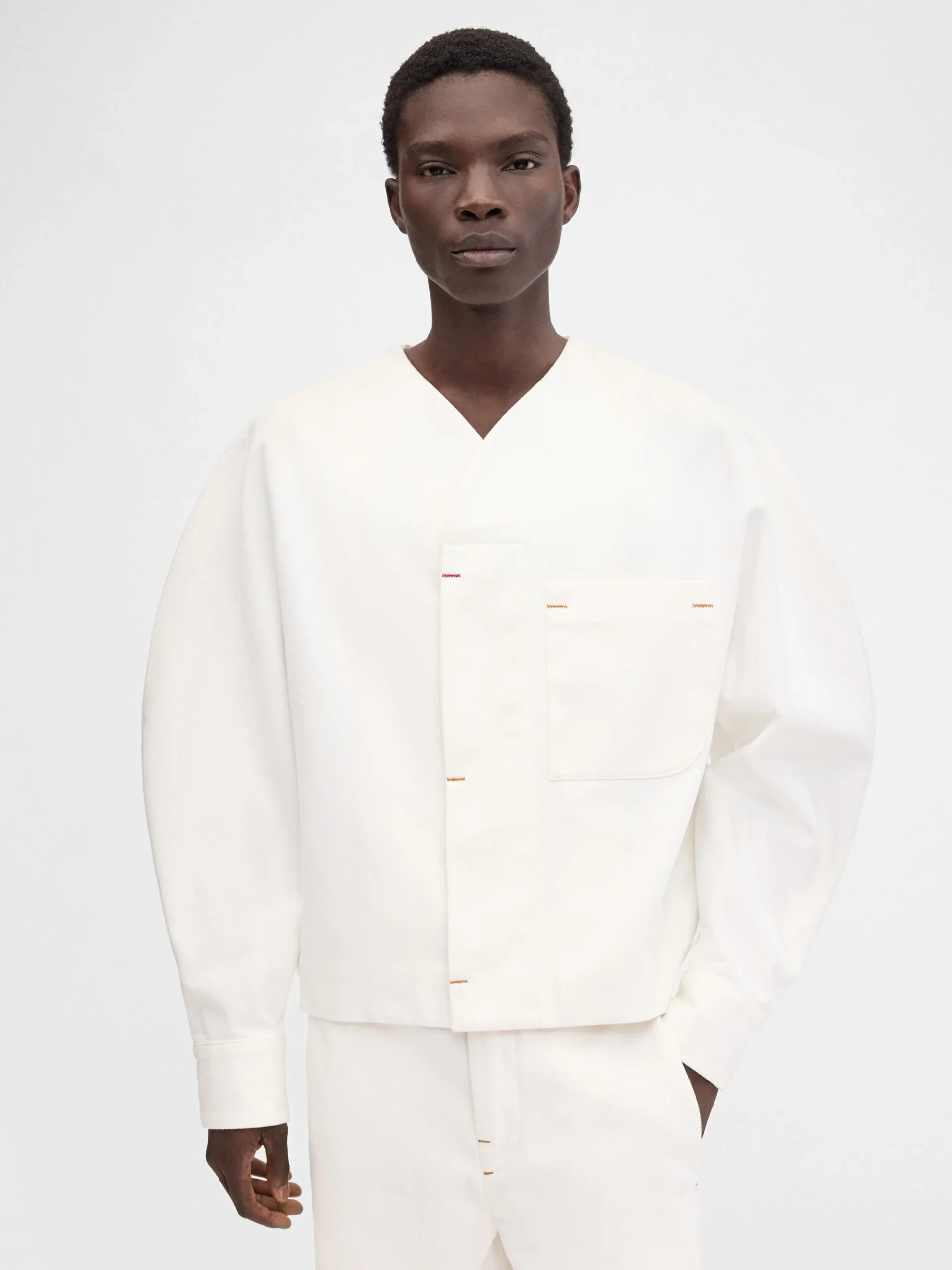 Clearance Jacquemus Het de-Nîmes Faro denim shirt Off-White