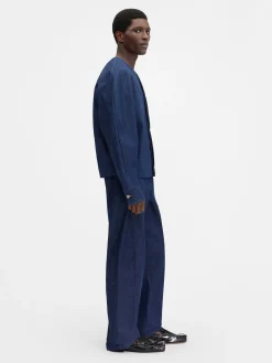 Best Jacquemus Het de-N&icirc;mes Faro denim shirt Navy