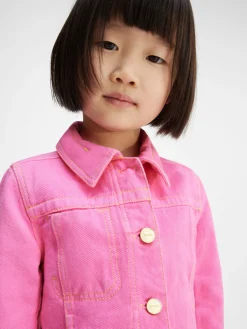 Discount Jacquemus Het denim de-Nîmes jack voor kinderen Pink