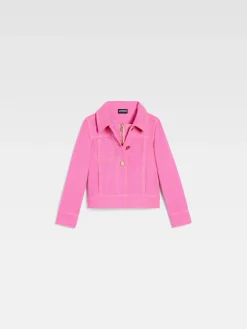 Discount Jacquemus Het denim de-Nîmes jack voor kinderen Pink