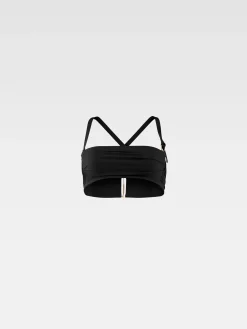 Outlet Jacquemus Het Drapeado bikinitopje Black