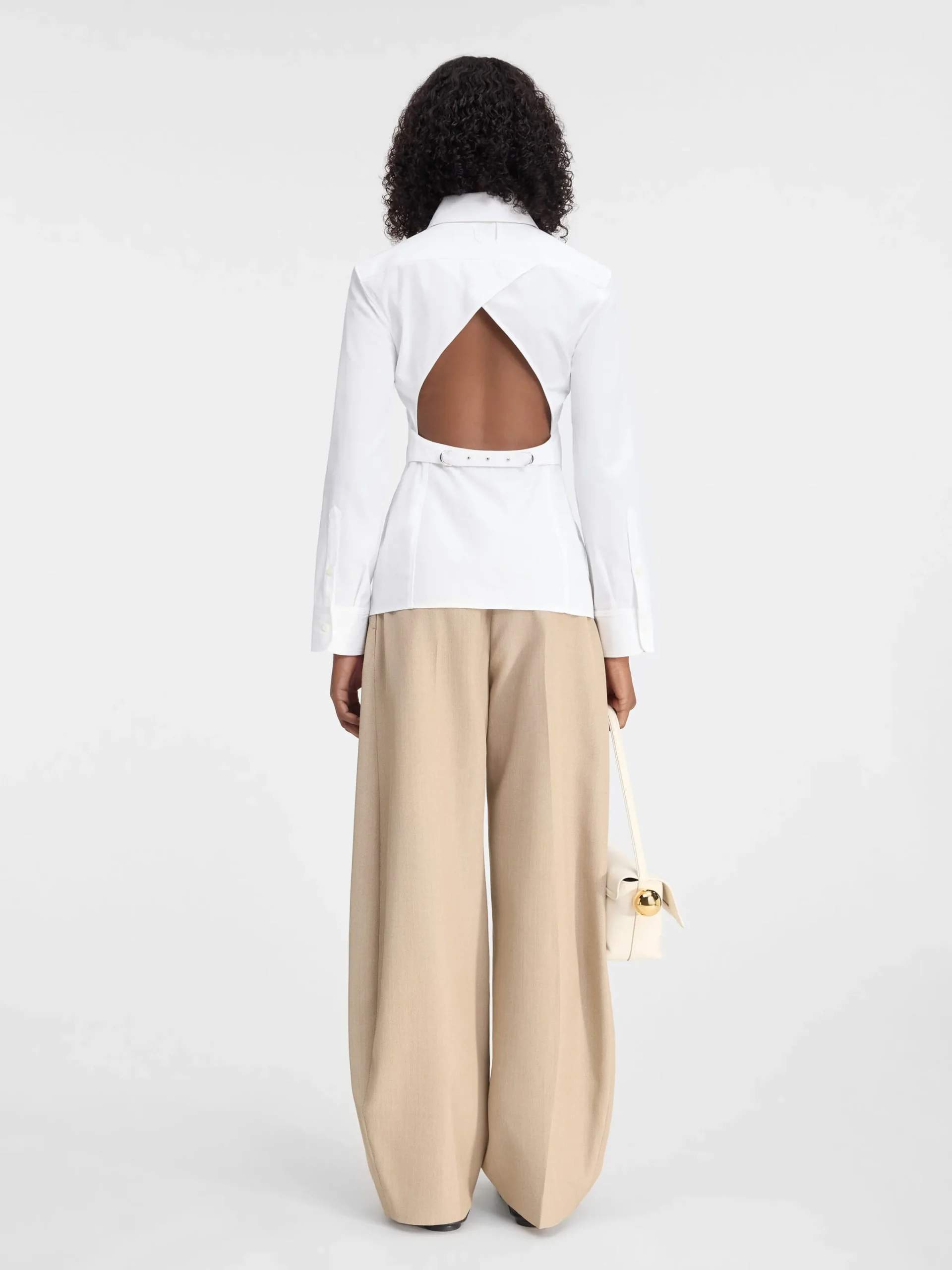 Clearance Jacquemus Het formele overhemd White