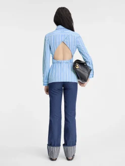 Hot Jacquemus Het formele overhemd JacquardBlue/White