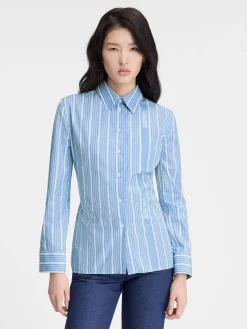 Hot Jacquemus Het formele overhemd JacquardBlue/White